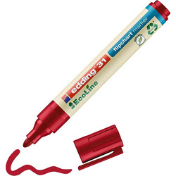 Edding 31 EcoLine Flipchart Marker Red (4-31002) (EDD4-31002)