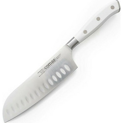 Μαχαίρι Santoku Επαγγελματικό Από Ανοξείδωτο Ατσάλι Marble Comas Λευκό 18cm