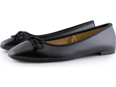 868020 Love4shoes Γυναικεία Ballarinas ΜΑΥΡΟ