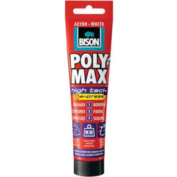 Bison Poly Max High Tack Express Κόλλα & Στεγανοποιητικό Λευκό 165 g - 25692