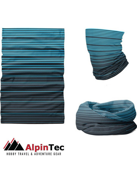 Πολυμορφικό Μαντήλι Λαιμού AlpinTec Coolmax UV Plines C01-CL-RD - Μπλε