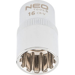 NEO TOOLS ΚΑΡΥΔΑΚΙ ΠΟΛΥΓΩΝΟ SPLINE CR-V 16mm 1/2'' 08-588