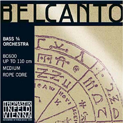 Thomastik-Infeld Belcanto Solo BC600S Σετ 4 Χορδές Κοντραμπάσου Chrome Medium Tension 3/4
