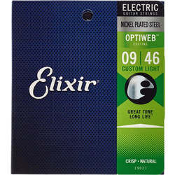 Elixir Strings 19027 Σετ 6 Χορδές Ηλεκτρικής Κιθάρας Nickel Plated Steel 9-46" Extra Light Tension