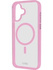 SBS MAG FRAME IPHONE 16 PLUS pink backcover
