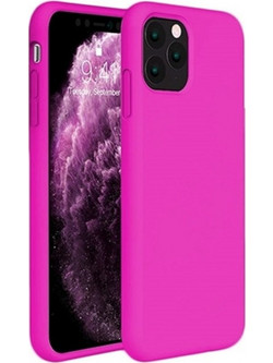 Back Cover Θήκη Λεπτής Σιλικόνης Matte για iPhone 11 Pro Max Φούξια