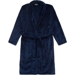 Minerva Γυναικεία Ρόμπα Χειμωνιάτικη Fleece Navy Μπλε 90-53081-100