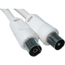 Καλώδιο Κεραίας Coax Male to Coax Female 1.5m White CR-215