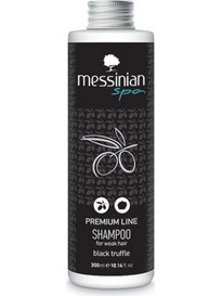 Messinian Spa Premium Line Μαύρη Τρούφα Φυτικό Σαμπουάν για Επανόρθωση για Λεπτά & Ταλαιπωρημένα Μαλλιά 300ml