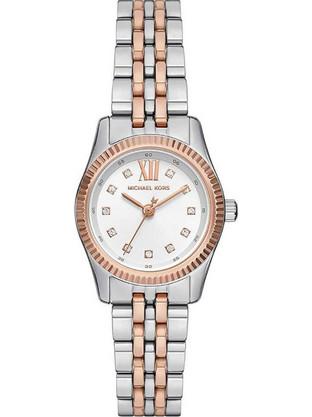 Michael Kors Lexington Γυναικείο Ρολόι με Ασημί Ροζ Χρυσό Μεταλλικό Μπρασελέ MK4817