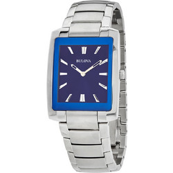 Bulova Ανδρικό Ρολόι με Ασημί Μεταλλικό Μπρασελέ 96A169