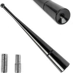 AMiO Κεραια Οροφης ANTM13 10cm Με 2 Ανταπτορες 5-6mm Μαυρη Αμιο - 1 ΤΕΜ. - (04163)