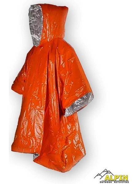 BePrepared Poncho Alpin - Πορτοκαλί