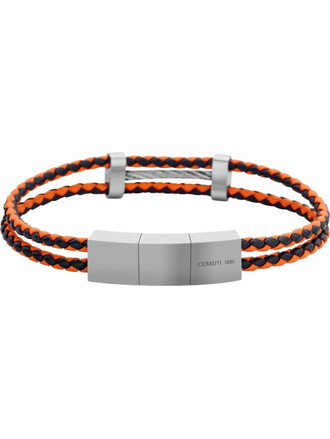Cerruti Ανδρικό Βραχιόλι από Δέρμα & Ατσάλι CIAGB0000904
