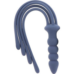 Taboom Silicone Flogger Μαστίγιο & Plug 38cm Μπλε