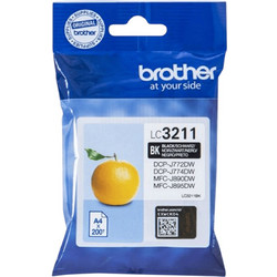 Brother LC3211BK Black Μελάνι Εκτυπωτή Inkjet
