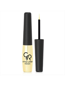Golden Rose Style Liner Metallic 02 Πινέλο Eyeliner 6.5ml