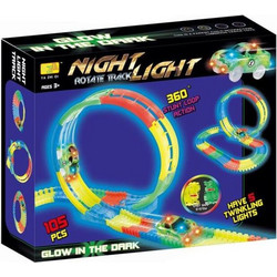 BW Σετ Πίστα Glow In The Dark B/O With Light 105 τμχ