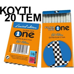 Φιλτράκια στριφτού One Extra Slim 60 new KOYTI 20 TEM
