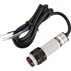 Heschen M18 Column Infrared Photoelectric Proximity Switch Detection Distance 10-100CM 10-30VDC 200mA, PNP NO+NC, 4 Wire