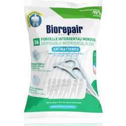 Biorepair Κερωμένο Οδοντικό Νήμα με Λαβή 36τμχ