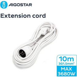 Μπαλαντέζα 3x1.5mm Προέκταση Καλωδίου με Μήκος 10m Aigostar Λευκό