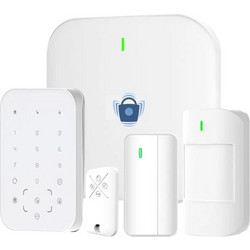 Apollo LDH-8100 Set 1 Ασύρματο Σύστημα Συναγερμού με 1 Ανιχνευτή Κίνησης, 1 Αισθητήρα Πόρτας, 1 Σειρήνα, 1 Τηλεχειριστήριο, Κέντρο, Πληκτρολόγιο (Wi-Fi / GSM)