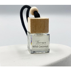 Αρωματικό Αυτοκινήτου Wild Coconut 7ml κρεμαστό με ξύλινο καπάκι Themagio 77286 1τμχ
