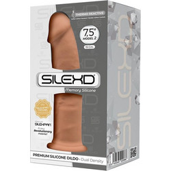 SilexD Dual Density 7.5" Model 2 Ρεαλιστικό Dildo με Βεντούζα 19cm Caramel