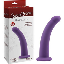 Chisa Novelties Sweet Breeze Bend Over M Dildo με Βεντούζα 15cm Μωβ