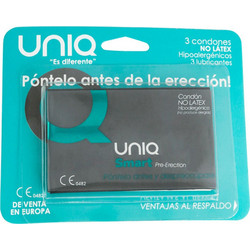 Uniq Pre-Erection Προφυλακτικά Χωρίς Λάτεξ με Λιπαντικό 3τμχ