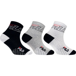 Fila Quarter Junior Κάλτσες Παιδικές Ημίκοντες Σετ 3 Ζεύγη Multicolor