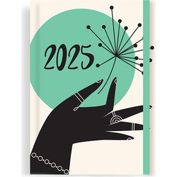 Ημερολόγιο Ημερήσιο 2025 Hands με Λάστιχο 12x17cm σε 4 Σχέδια 586116 Tesoro