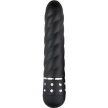 EasyToys Love Diamond Twisted Δονητής 11.4cm Μαύρος