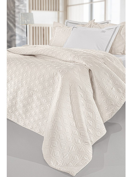Κουβερλί Σετ Υπέρδιπλο 240x250 Microsatin Guy Laroche Honour Ivory