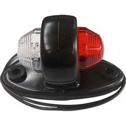 ΦΩΣ ΟΓΚΟΥ LD465 12/24V 2LED ΚΟΚΚΙΝΟ/ ΛΕΥΚΟ (ΔΙΠΛΗΣ ΟΨΗΣ) ΣΤΡΟΓΥΛΛΟ 1ΤΕΜ