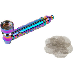 The Bulldog Metal Embossed Pipe Set Rainbow