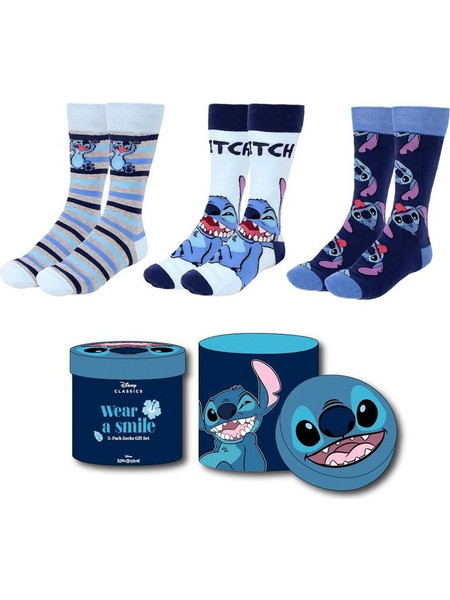 Disney Stitch pack 3 assorted socks adult