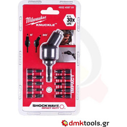 Milwaukee 4932459781 Τσοκ Γωνιακό 1/4" με 10 Μύτες