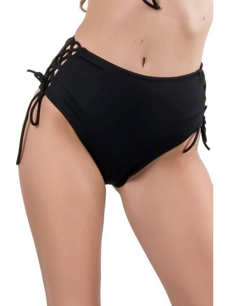 Dsquared2 Ψηλόμεσο Bikini Slip Μαύρο D6B282570-010