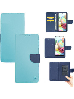 Θήκη Universal Sonique Trend Wallet με Clip έως 5.5" (163mm x 80mm x8mm) Σιελ/Σκούρο Μπλε