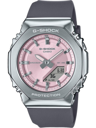Casio G-Shock Ανδρικό Ρολόι Χρονογράφος με Γκρι Καουτσούκ Λουράκι GM-S2110-4AER