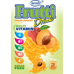 Kendy Frutti 8,5 γρ. Multi-Vitamin Ροδάκινο & Βερίκοκο