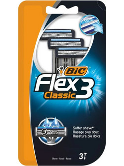 BIC Flex 3 Ξυραφάκι μιας Χρήσης με 3 Λεπίδες & Λιπαντική Ταινία 4τμχ