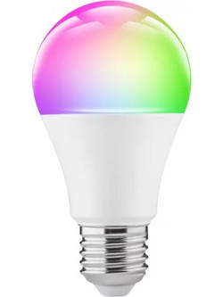 Led Λάμπα RGB με Απομακρυσμένο Έλεγχο μέσω TUYA App σύνδεση με Alexa/Google Assistant Ε27 A60 1-2-4 Τεμάχια - Λευκό