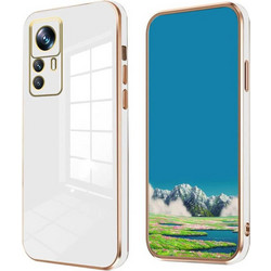 Bodycell Gold Plated Silicone Θήκη Σιλικόνης White (Xiaomi 12T / 12T Pro)