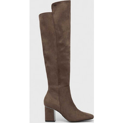 DKNY γυναικείες μπότες suede μέχρι το γόνατο Cilli - K3302197 Καφέ