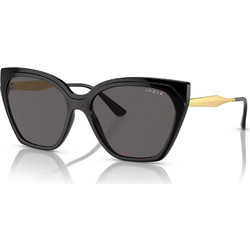 Vogue VO5521S W44/87 Γυναικεία Γυαλιά Ηλίου Πεταλούδα Κοκάλινα Μεταλλικά Χρυσά Μαύρα με Μαύρο Φακό