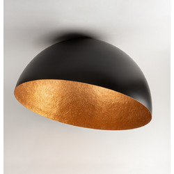 SFERA καμπάνα φωτιστικό οροφής μαύρο/χάλκινο O 35 cm Μαύρο Χάλκινο