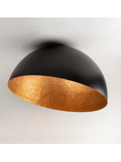 SFERA καμπάνα φωτιστικό οροφής μαύρο/χάλκινο O 35 cm Μαύρο Χάλκινο